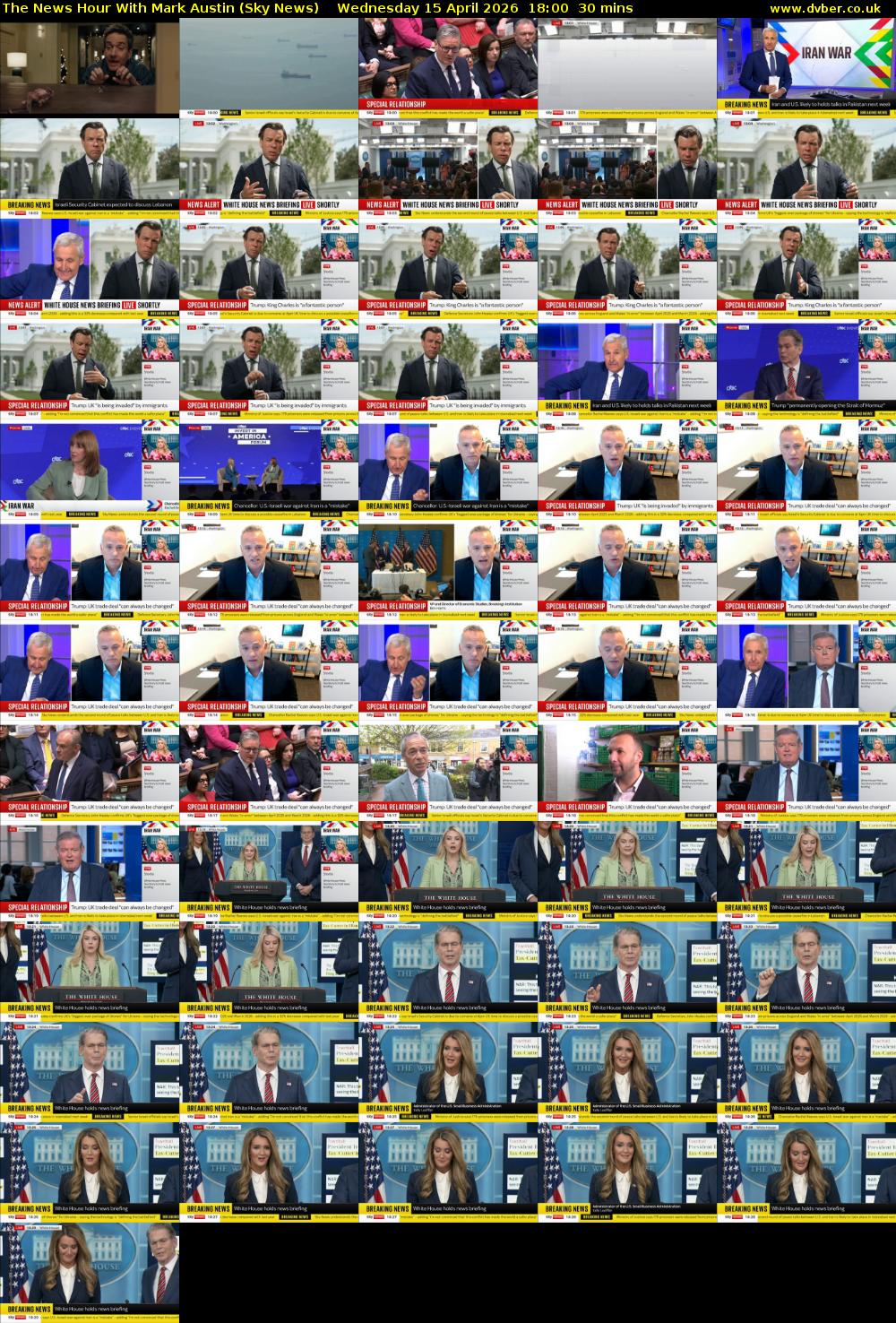 The News Hour With Mark Austin (Sky News) Wednesday 15 April 2026 18:00 - 18:30