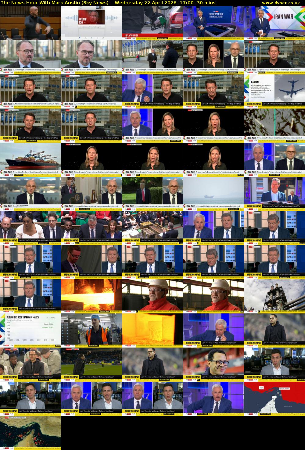 The News Hour With Mark Austin (Sky News) Wednesday 22 April 2026 17:00 - 17:30