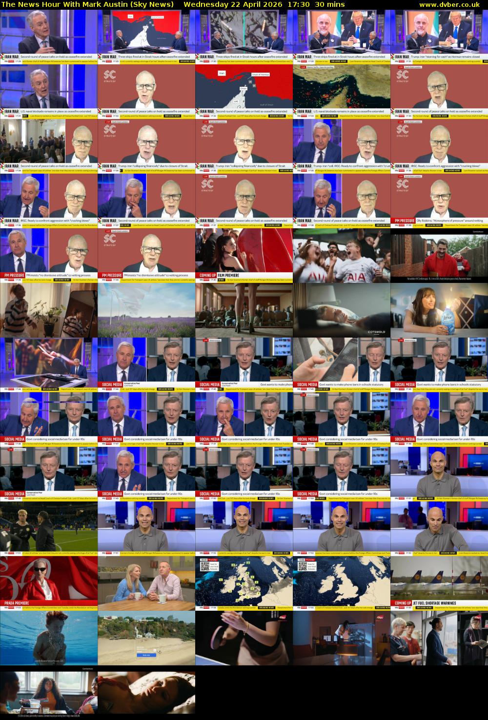 The News Hour With Mark Austin (Sky News) Wednesday 22 April 2026 17:30 - 18:00