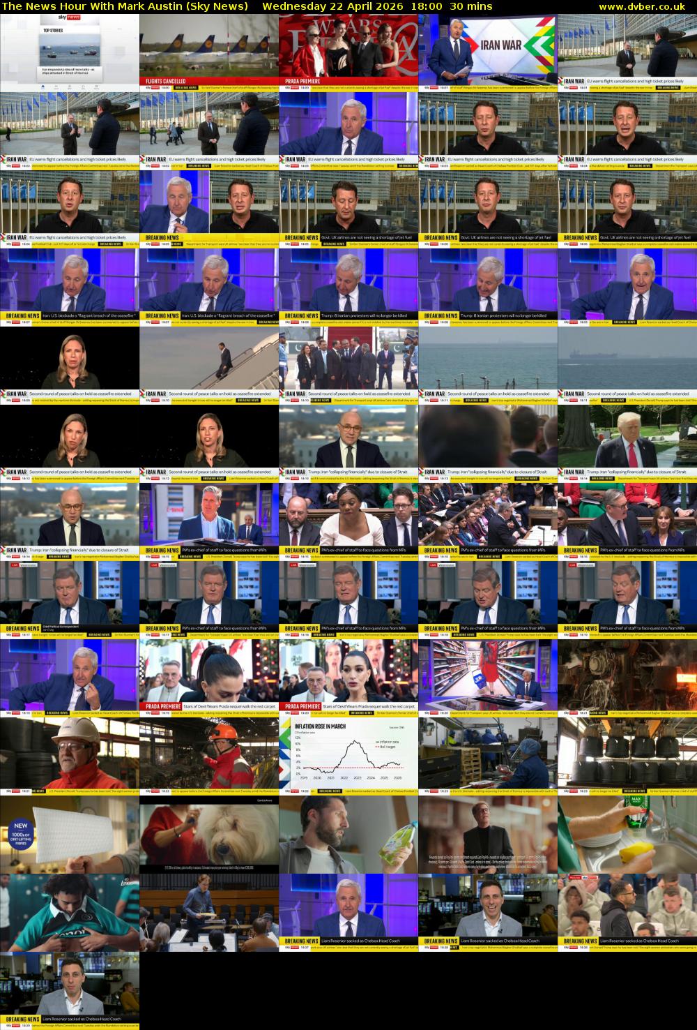 The News Hour With Mark Austin (Sky News) Wednesday 22 April 2026 18:00 - 18:30