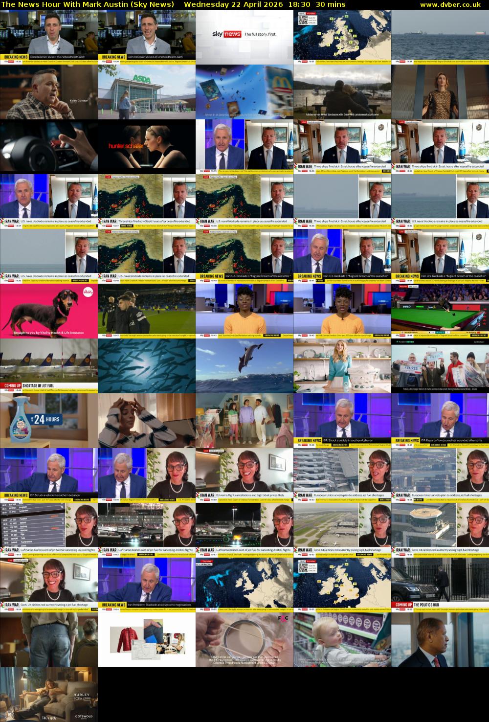 The News Hour With Mark Austin (Sky News) Wednesday 22 April 2026 18:30 - 19:00