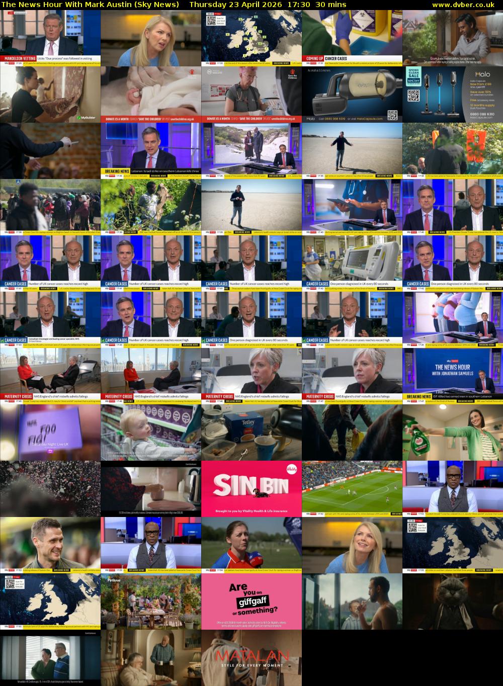 The News Hour With Mark Austin (Sky News) Thursday 23 April 2026 17:30 - 18:00