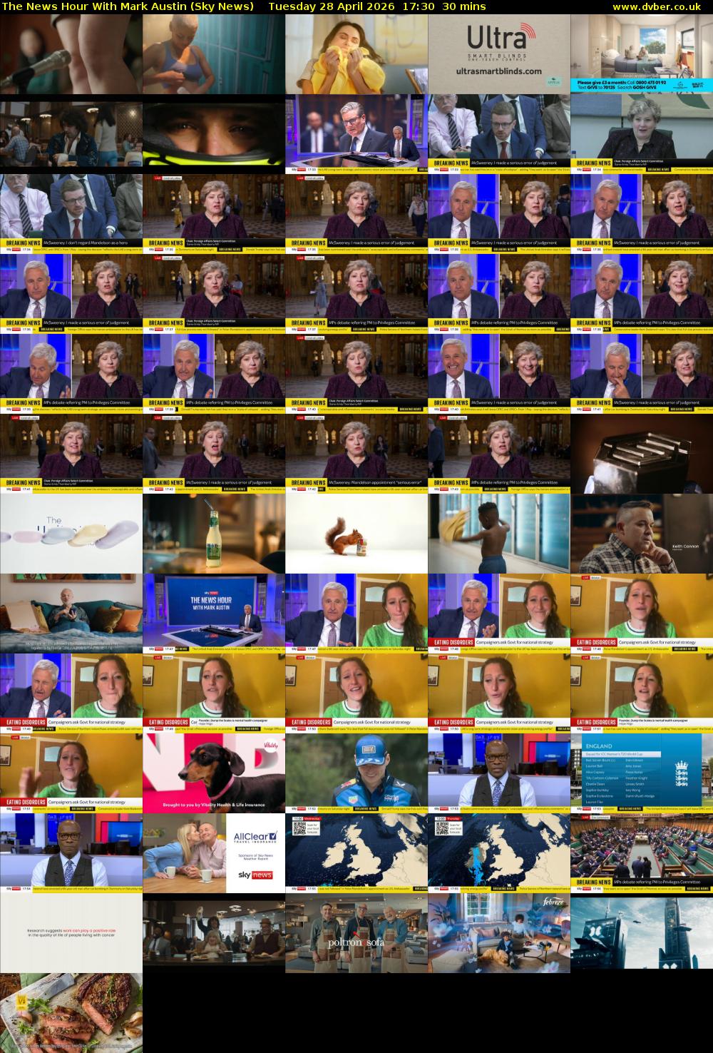 The News Hour With Mark Austin (Sky News) Tuesday 28 April 2026 17:30 - 18:00
