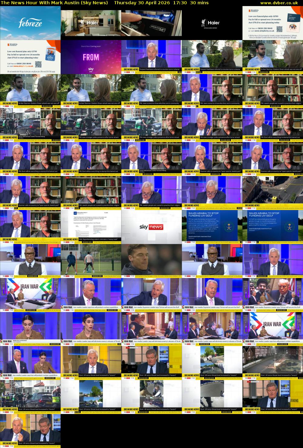 The News Hour With Mark Austin (Sky News) Thursday 30 April 2026 17:30 - 18:00