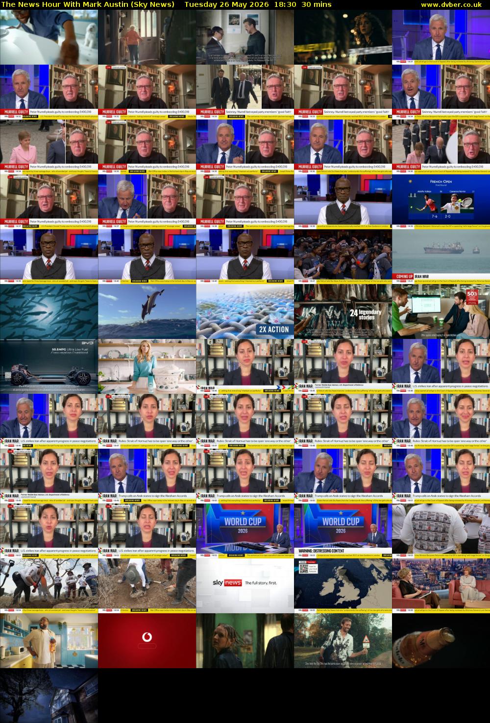 The News Hour With Mark Austin (Sky News) Tuesday 26 May 2026 18:30 - 19:00