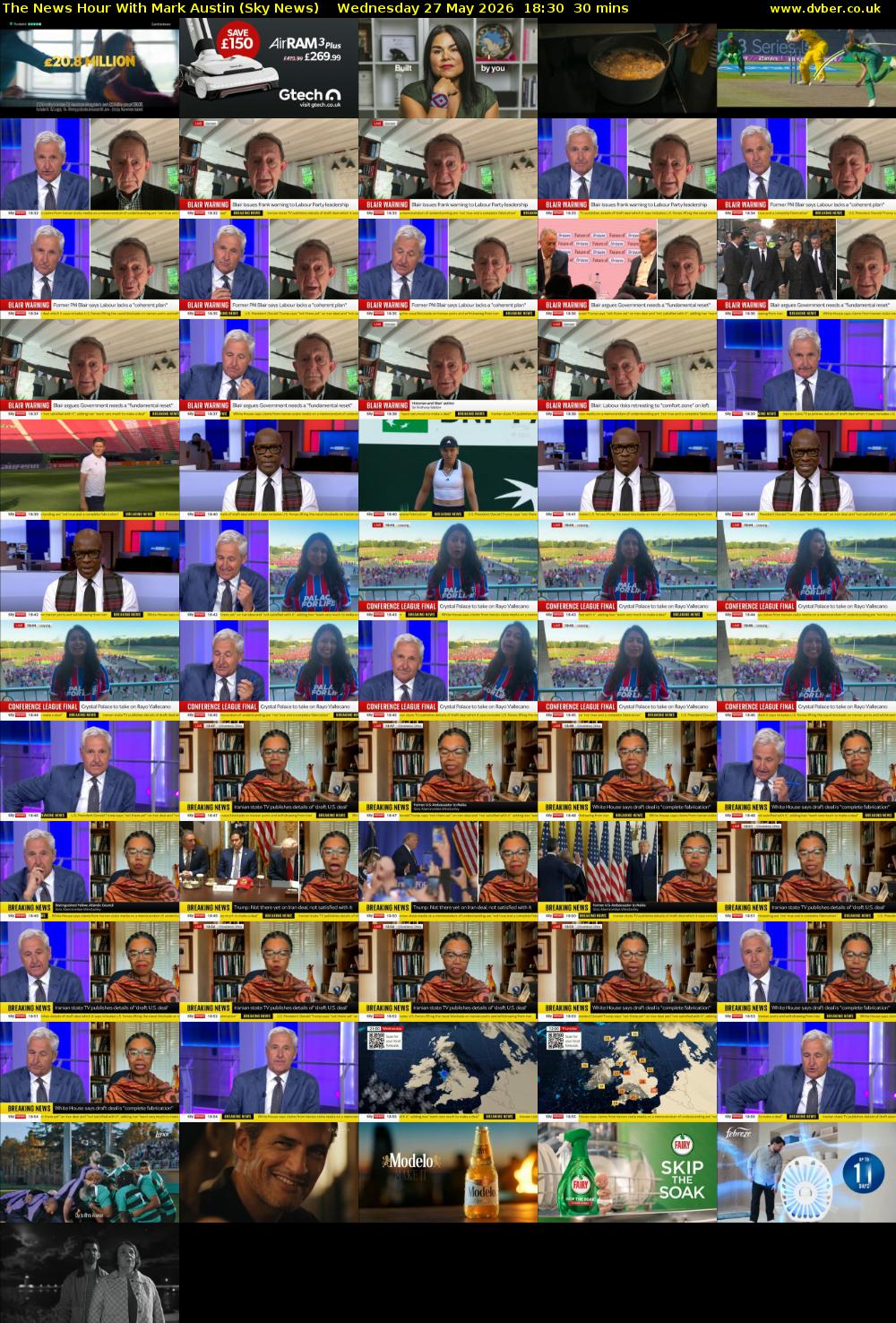 The News Hour With Mark Austin (Sky News) Wednesday 27 May 2026 18:30 - 19:00