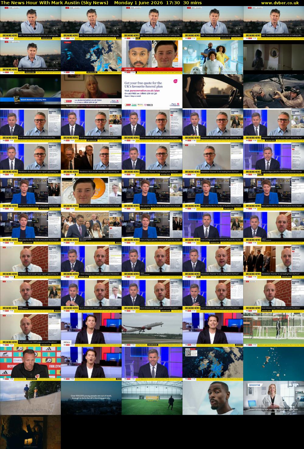 The News Hour With Mark Austin (Sky News) Monday 1 June 2026 17:30 - 18:00