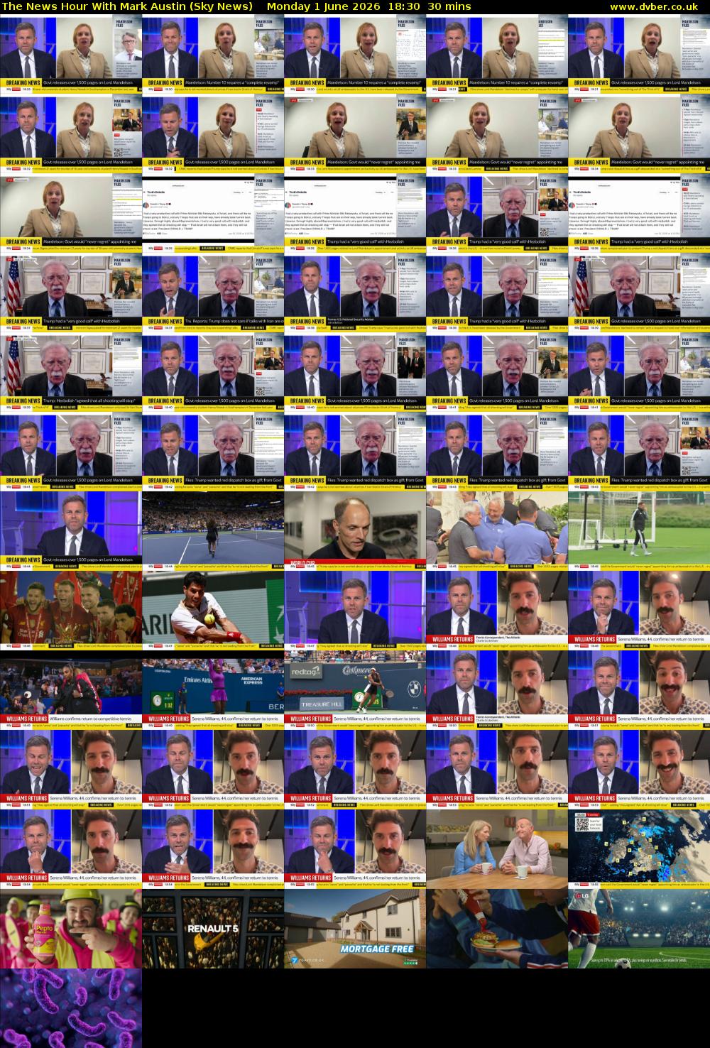The News Hour With Mark Austin (Sky News) Monday 1 June 2026 18:30 - 19:00