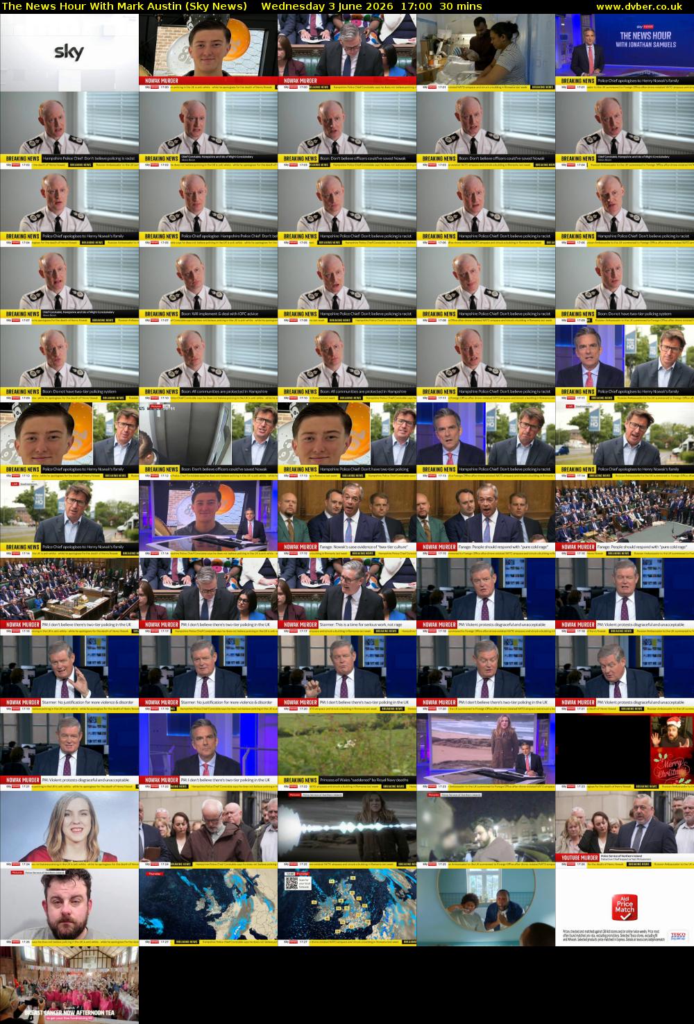 The News Hour With Mark Austin (Sky News) Wednesday 3 June 2026 17:00 - 17:30