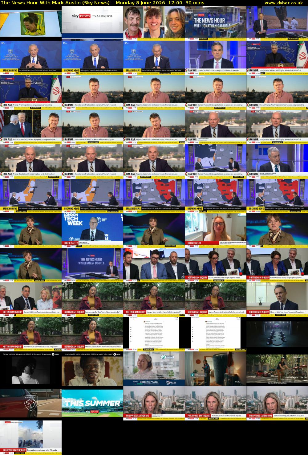 The News Hour With Mark Austin (Sky News) Monday 8 June 2026 17:00 - 17:30