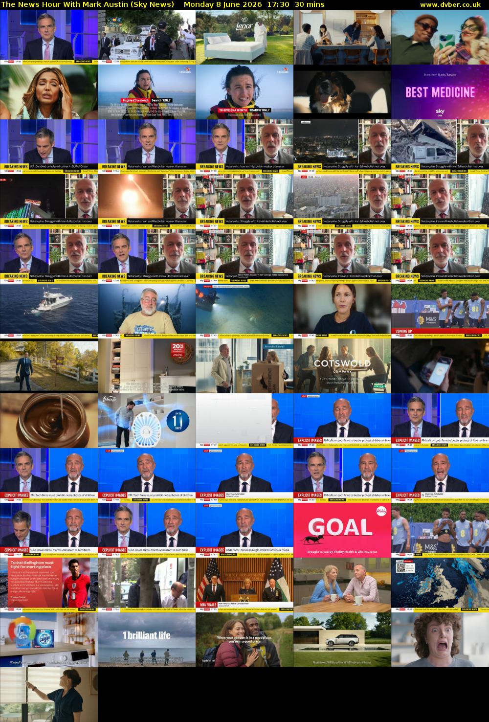 The News Hour With Mark Austin (Sky News) Monday 8 June 2026 17:30 - 18:00