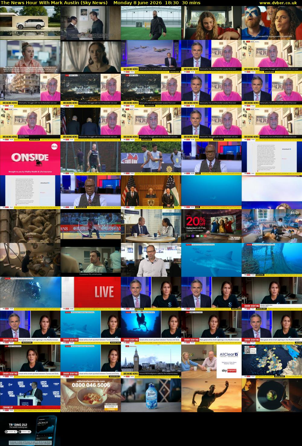 The News Hour With Mark Austin (Sky News) Monday 8 June 2026 18:30 - 19:00