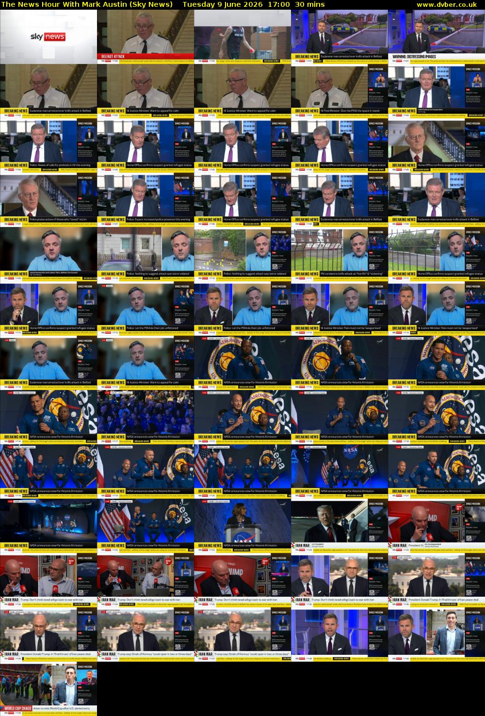 The News Hour With Mark Austin (Sky News) Tuesday 9 June 2026 17:00 - 17:30