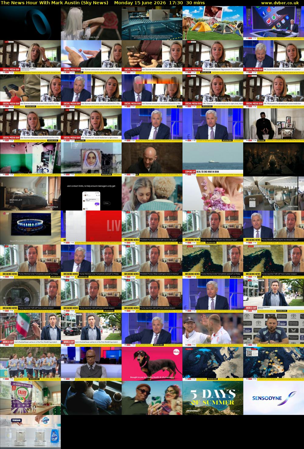 The News Hour With Mark Austin (Sky News) Monday 15 June 2026 17:30 - 18:00