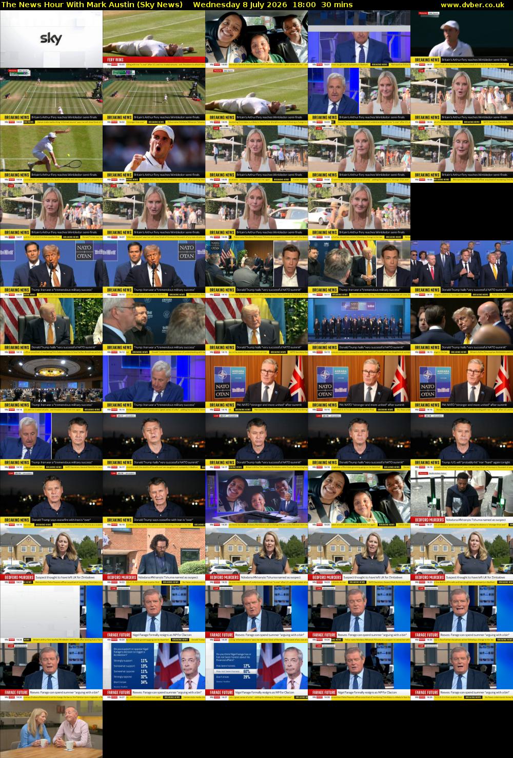 The News Hour With Mark Austin (Sky News) Wednesday 8 July 2026 18:00 - 18:30