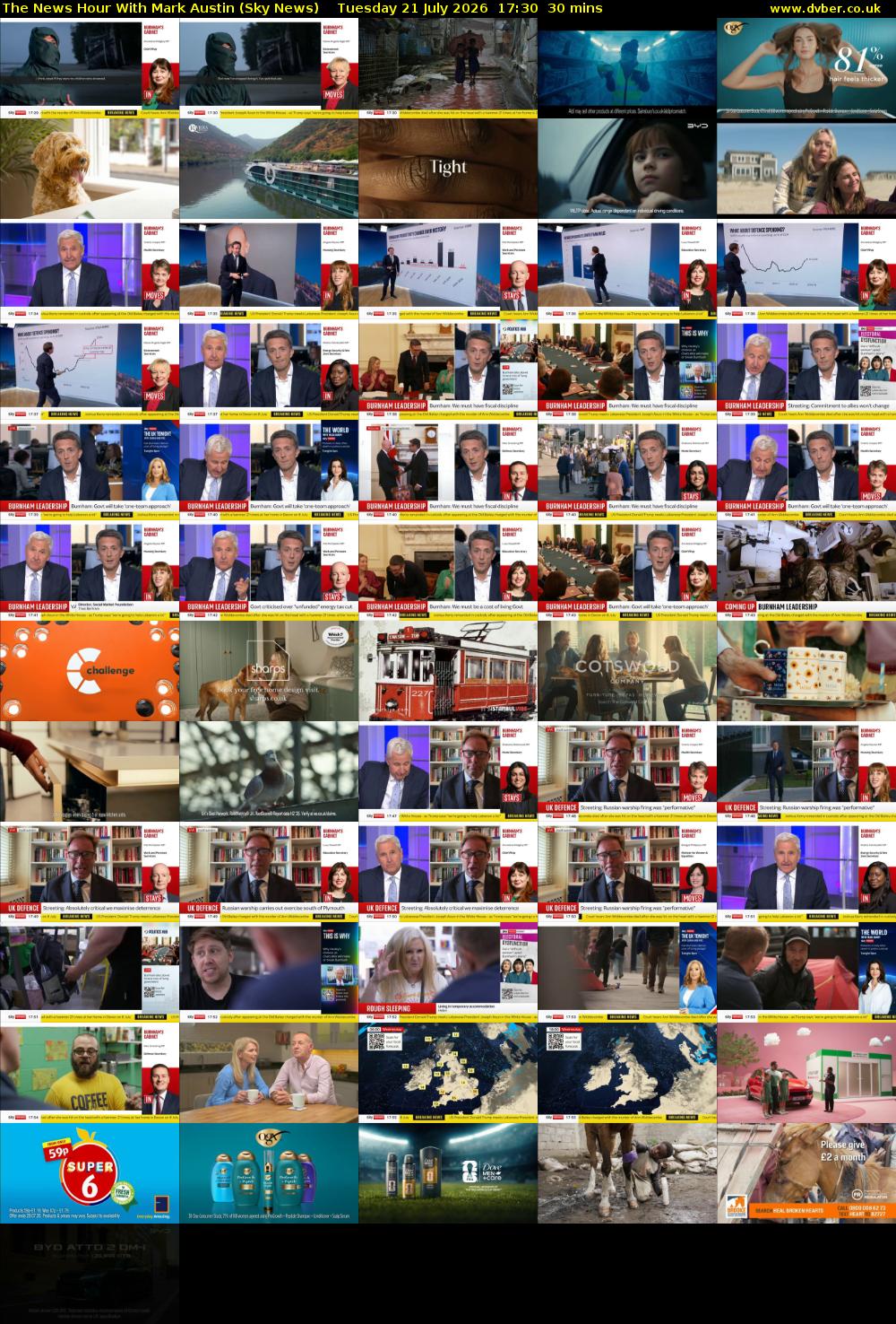 The News Hour With Mark Austin (Sky News) Tuesday 21 July 2026 17:30 - 18:00