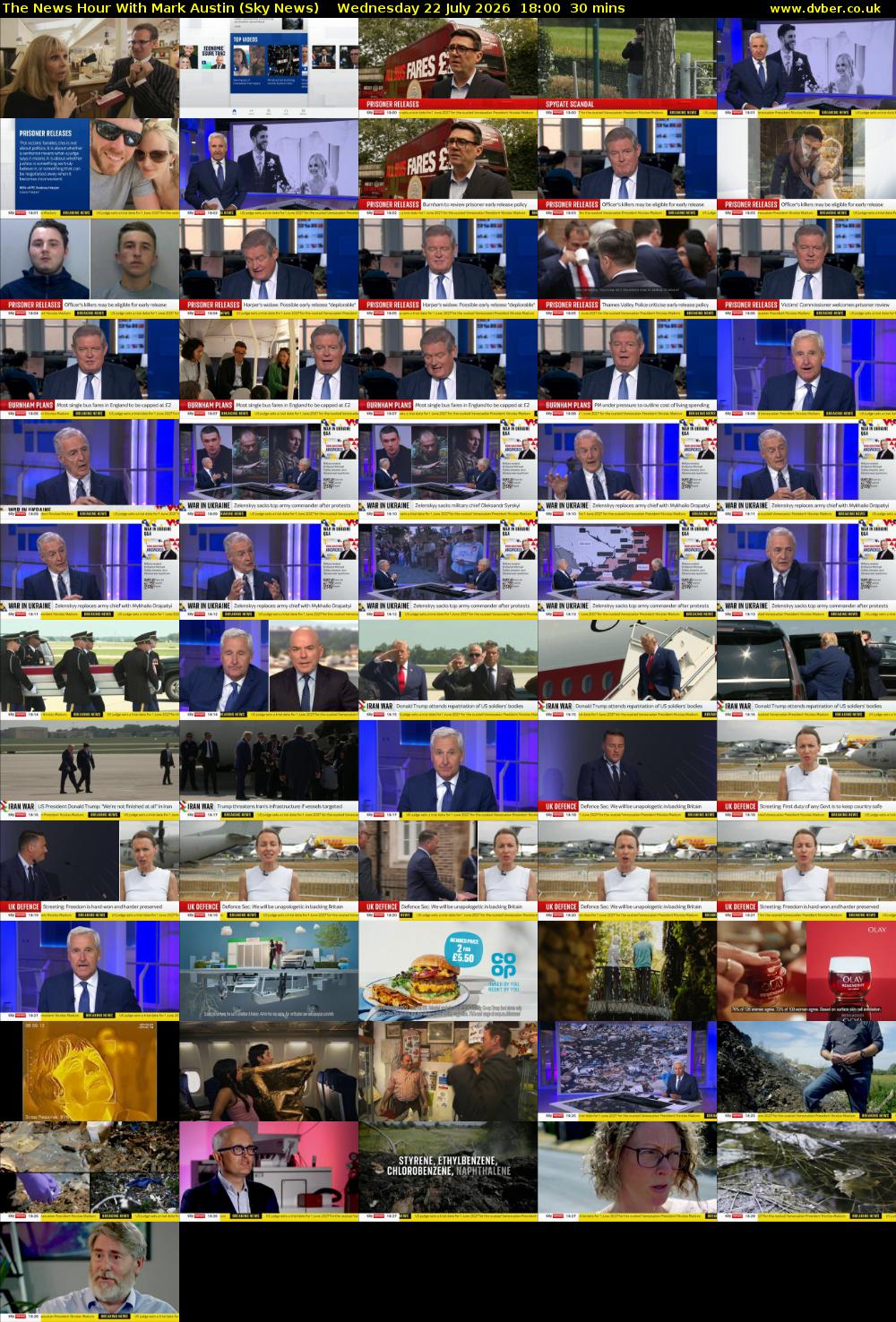 The News Hour With Mark Austin (Sky News) Wednesday 22 July 2026 18:00 - 18:30