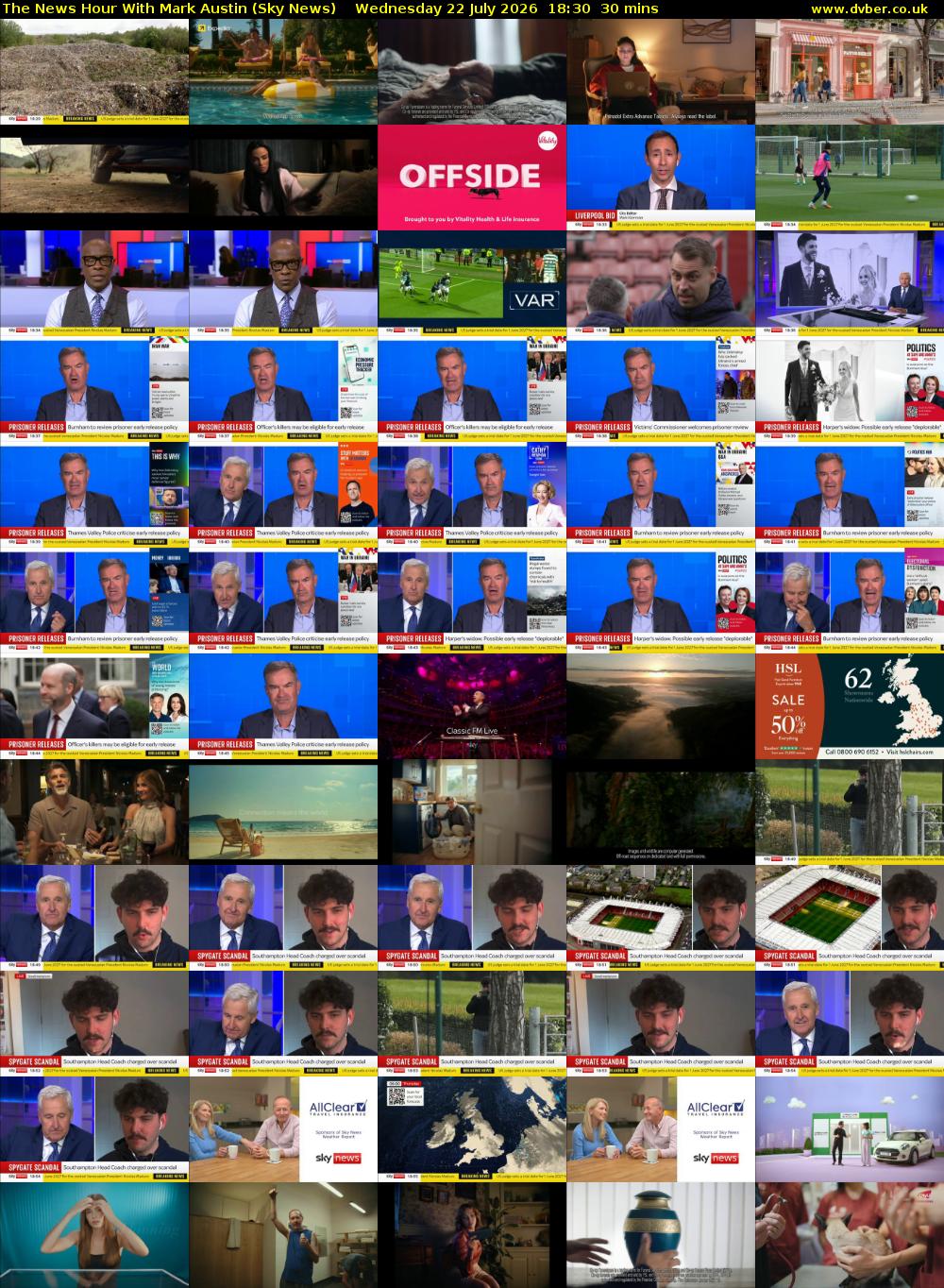 The News Hour With Mark Austin (Sky News) Wednesday 22 July 2026 18:30 - 19:00