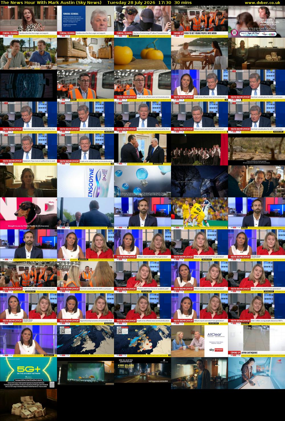 The News Hour With Mark Austin (Sky News) Tuesday 28 July 2026 17:30 - 18:00