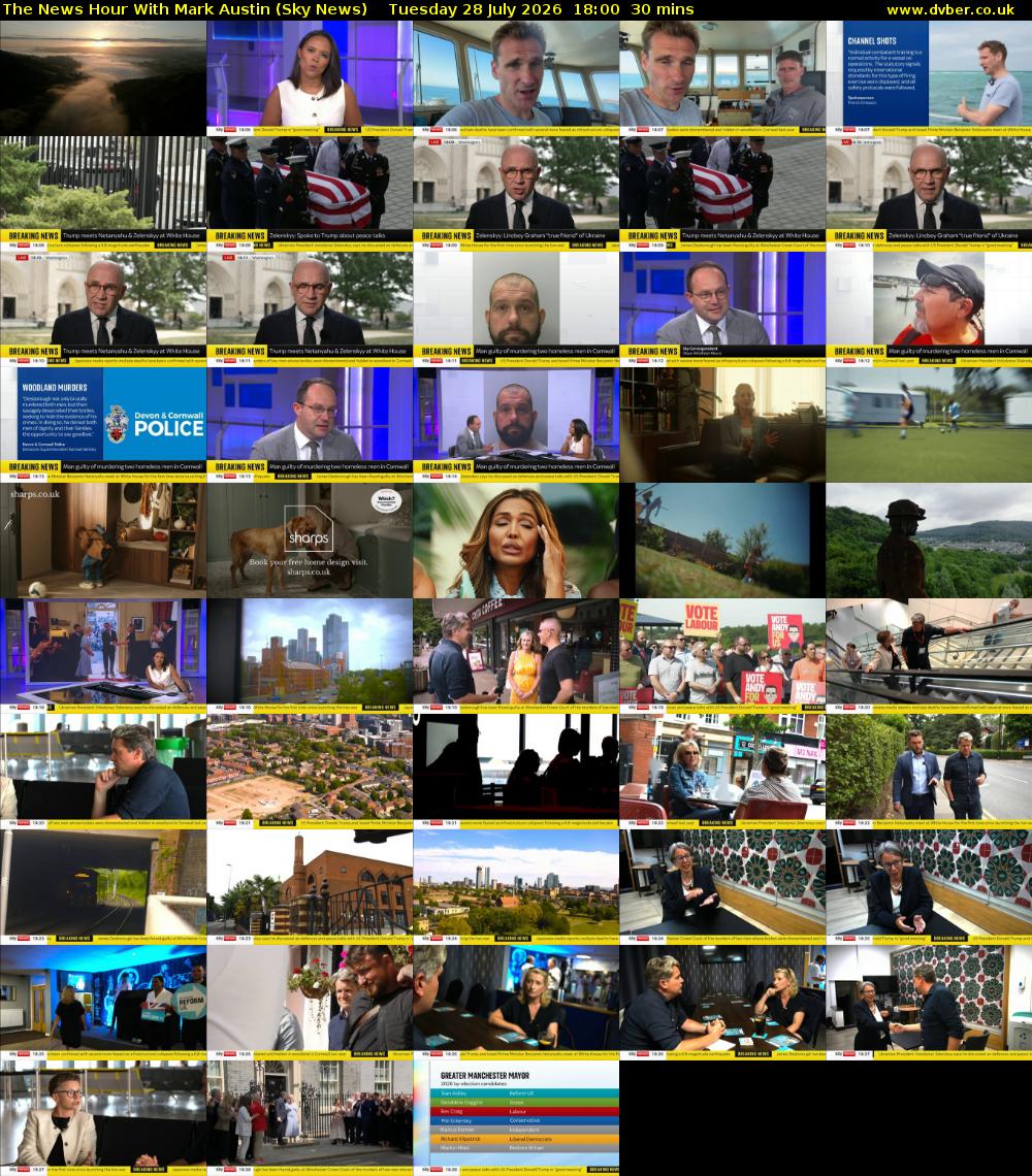 The News Hour With Mark Austin (Sky News) Tuesday 28 July 2026 18:00 - 18:30