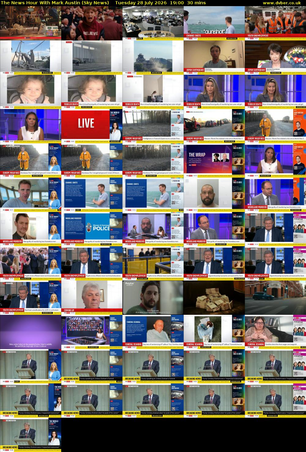The News Hour With Mark Austin (Sky News) Tuesday 28 July 2026 19:00 - 19:30
