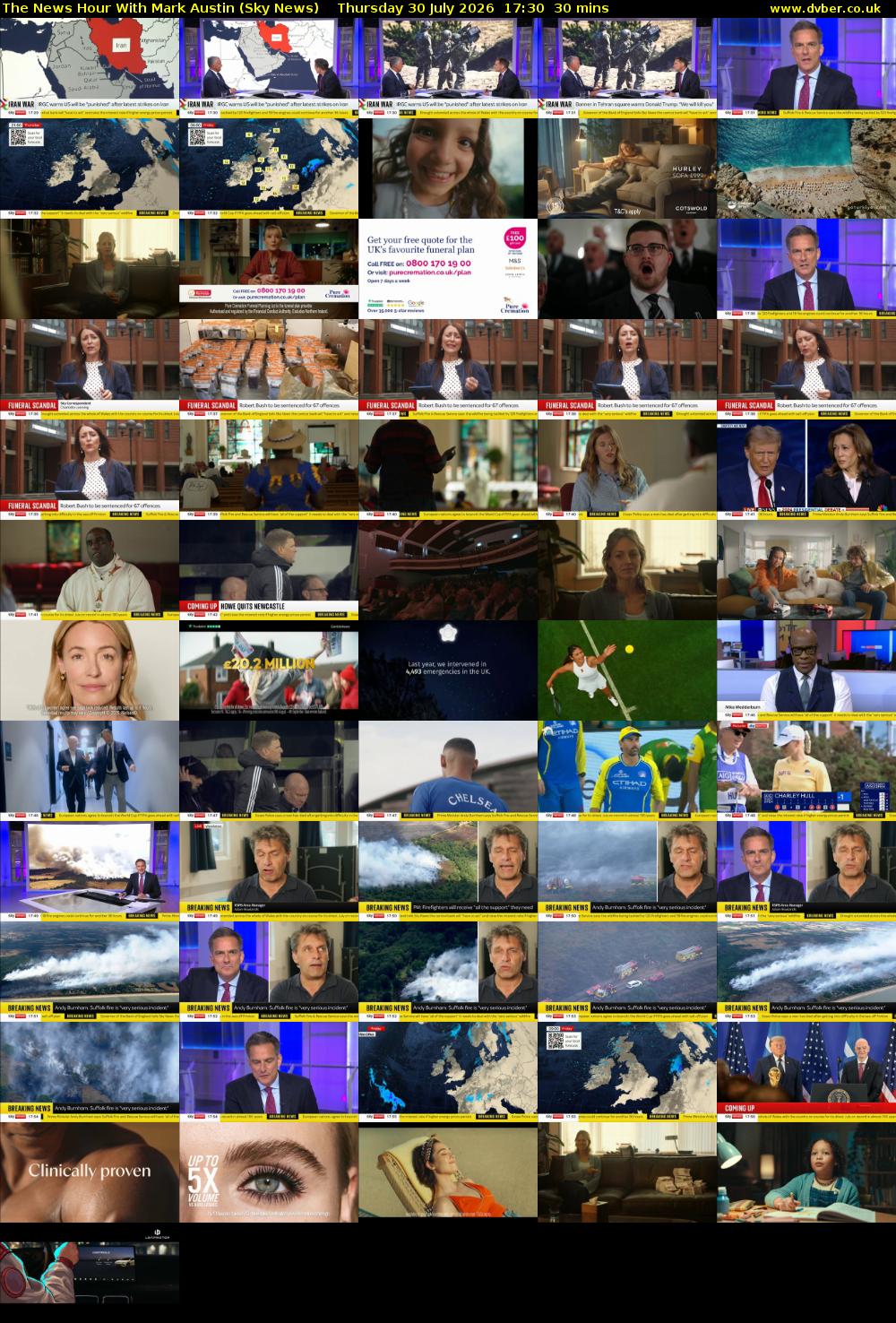 The News Hour With Mark Austin (Sky News) Thursday 30 July 2026 17:30 - 18:00