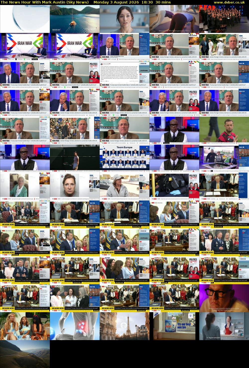 The News Hour With Mark Austin (Sky News) Monday 3 August 2026 18:30 - 19:00