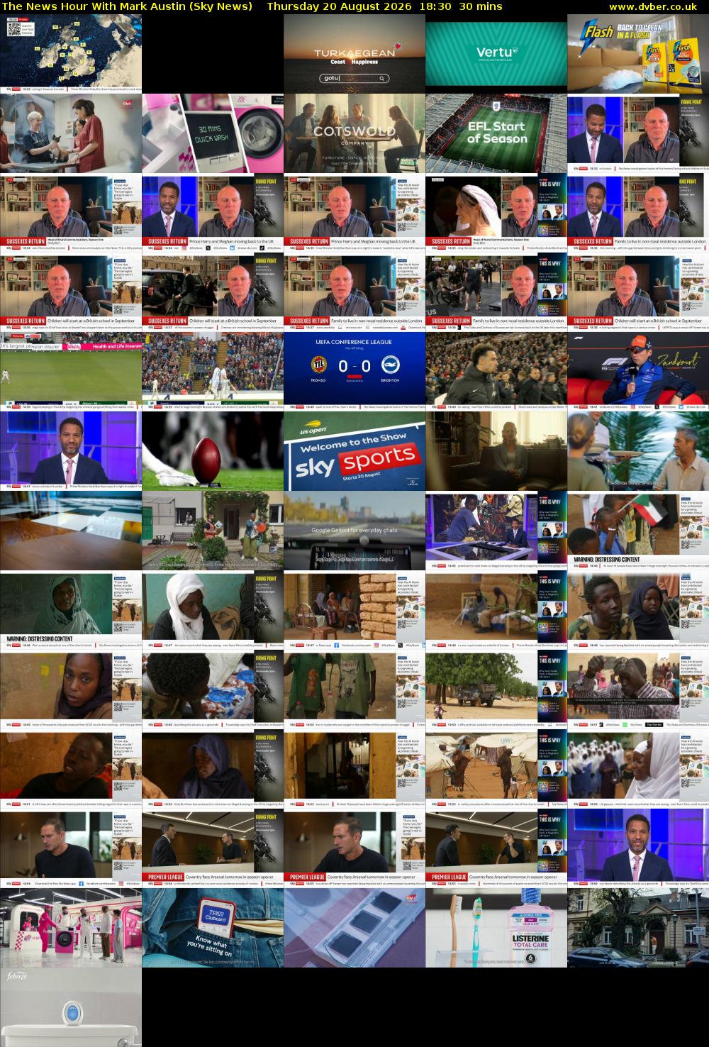 The News Hour With Mark Austin (Sky News) Thursday 20 August 2026 18:30 - 19:00