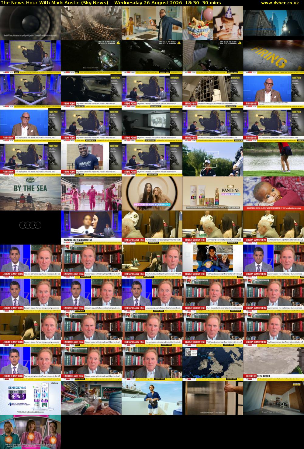 The News Hour With Mark Austin (Sky News) Wednesday 26 August 2026 18:30 - 19:00