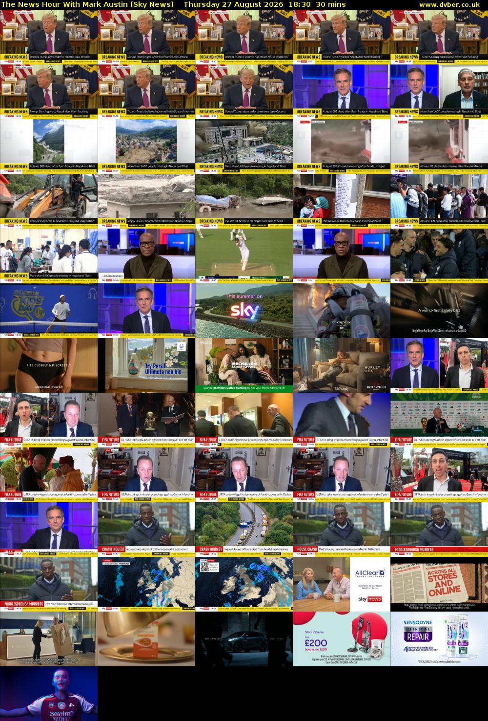 The News Hour With Mark Austin (Sky News) Thursday 27 August 2026 18:30 - 19:00