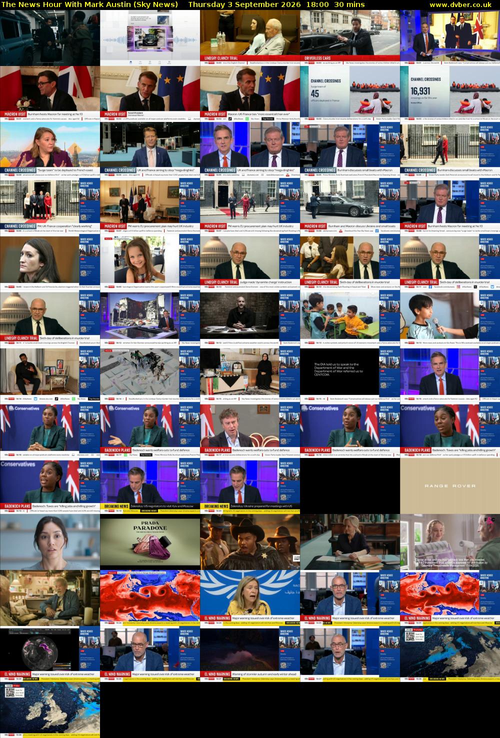 The News Hour With Mark Austin (Sky News) Thursday 3 September 2026 18:00 - 18:30