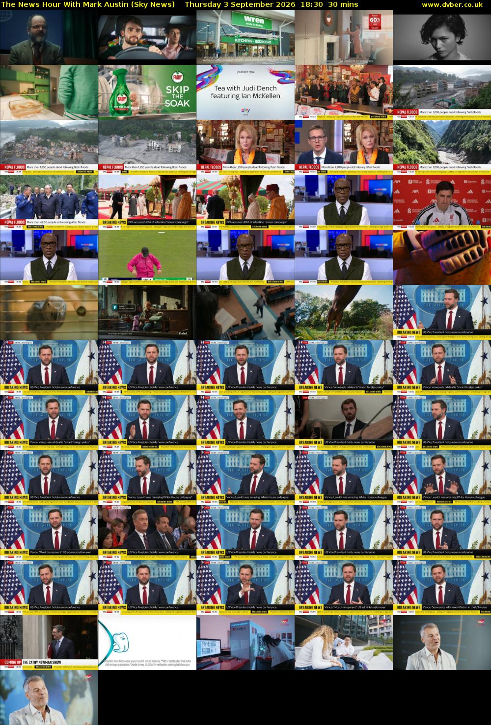 The News Hour With Mark Austin (Sky News) Thursday 3 September 2026 18:30 - 19:00