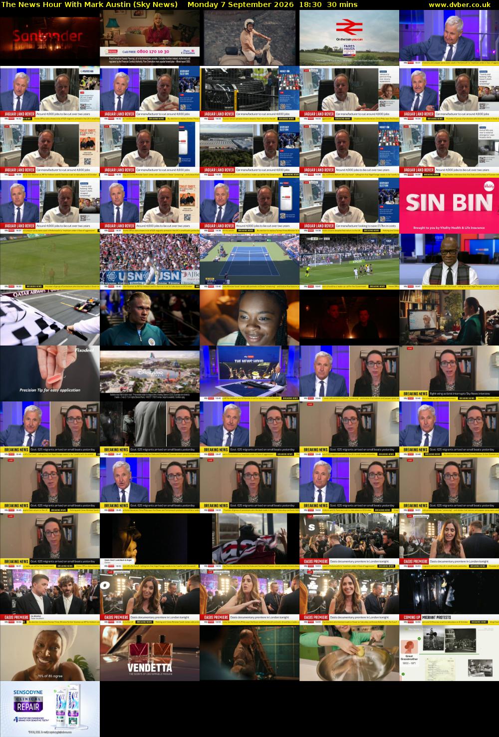 The News Hour With Mark Austin (Sky News) Monday 7 September 2026 18:30 - 19:00