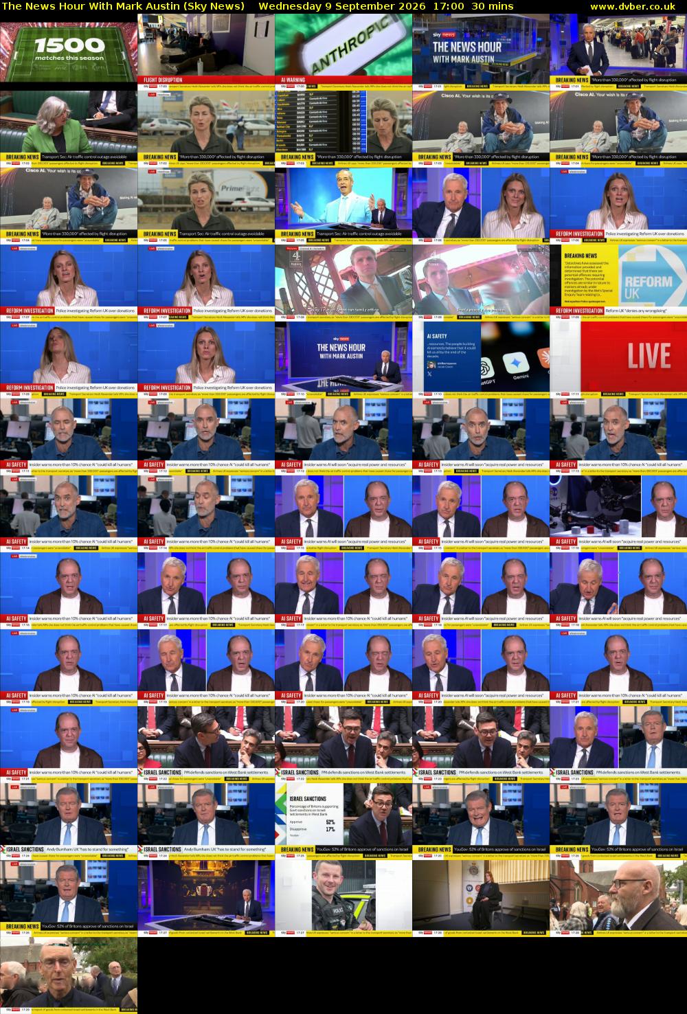 The News Hour With Mark Austin (Sky News) Wednesday 9 September 2026 17:00 - 17:30