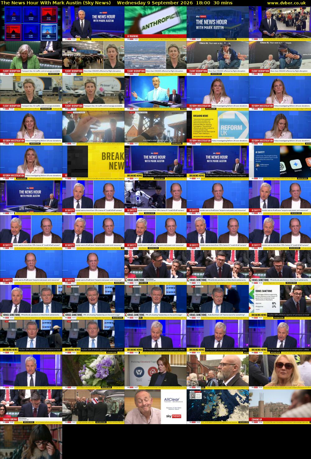 The News Hour With Mark Austin (Sky News) Wednesday 9 September 2026 18:00 - 18:30