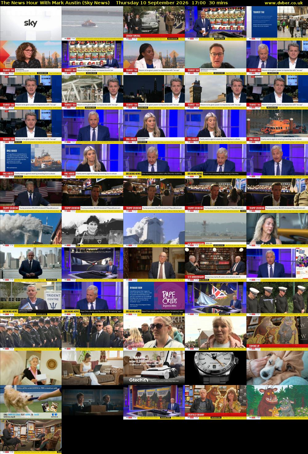 The News Hour With Mark Austin (Sky News) Thursday 10 September 2026 17:00 - 17:30