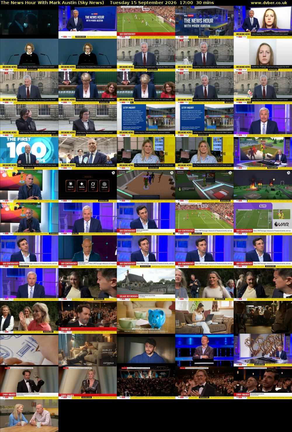 The News Hour With Mark Austin (Sky News) Tuesday 15 September 2026 17:00 - 17:30
