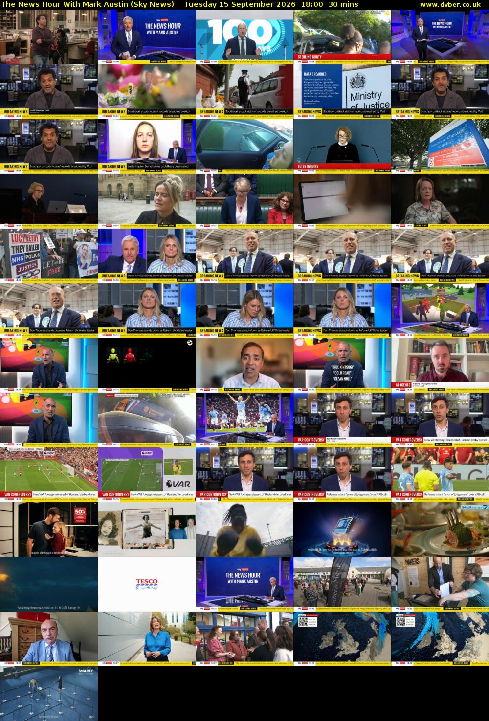 The News Hour With Mark Austin (Sky News) Tuesday 15 September 2026 18:00 - 18:30