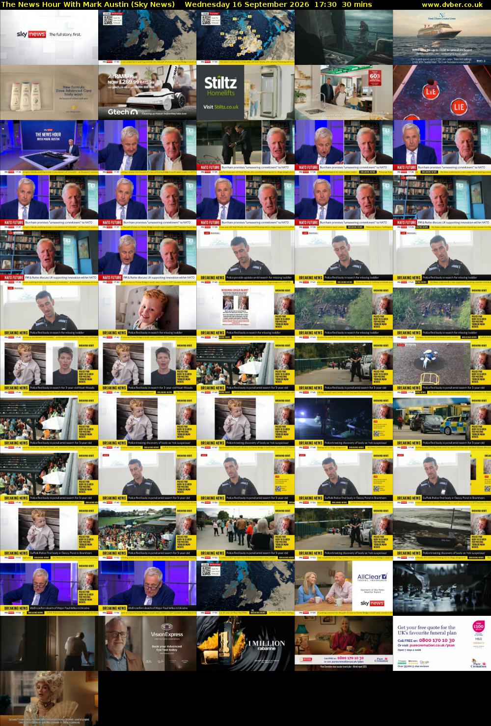 The News Hour With Mark Austin (Sky News) Wednesday 16 September 2026 17:30 - 18:00
