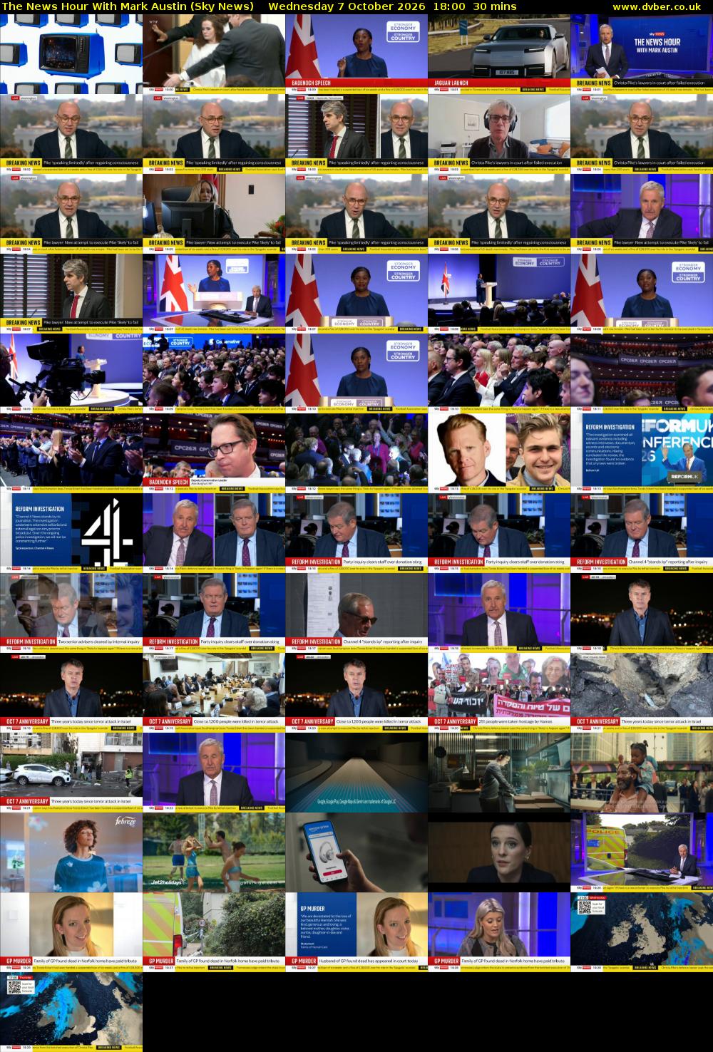 The News Hour With Mark Austin (Sky News) Wednesday 7 October 2026 18:00 - 18:30