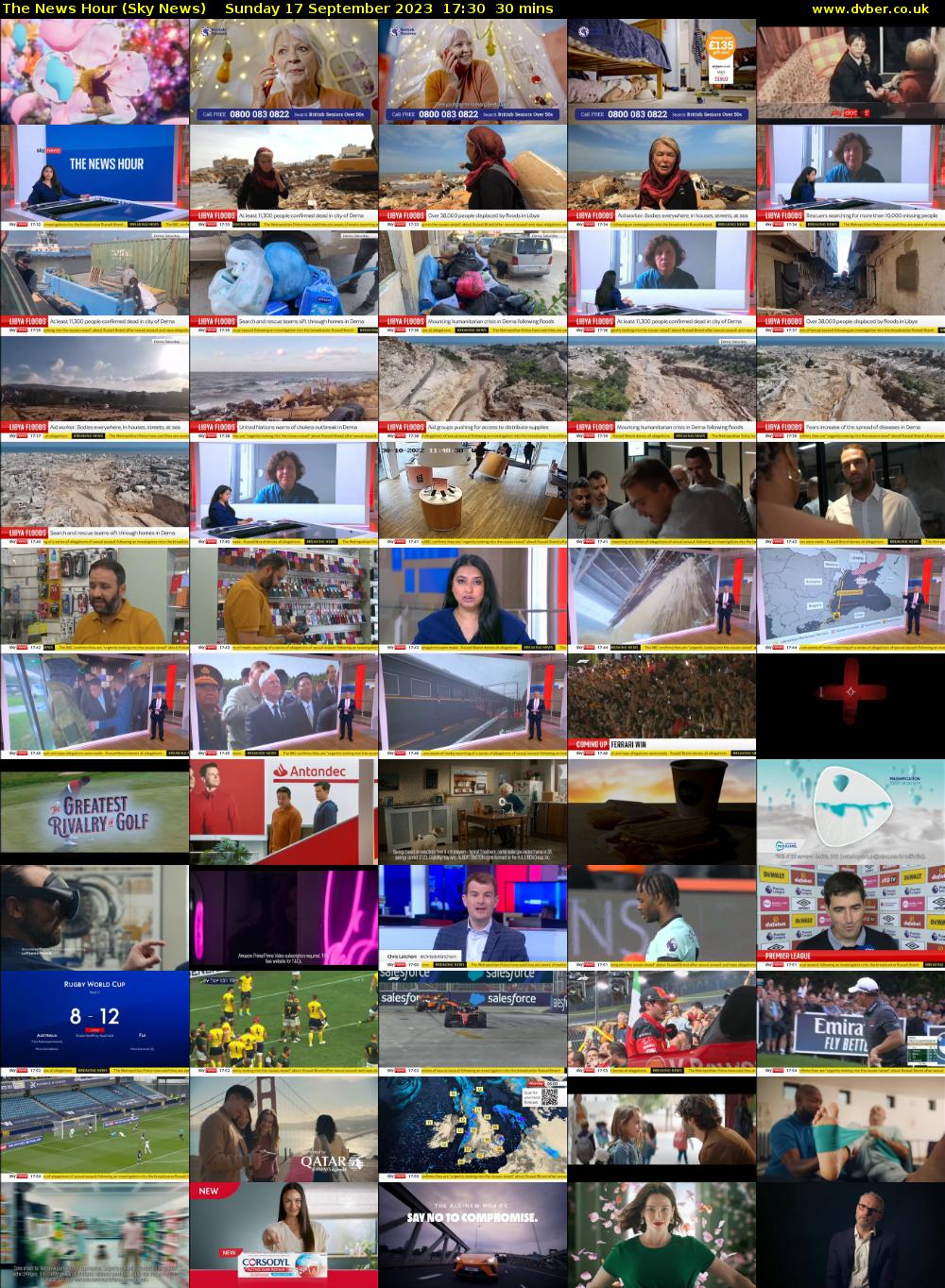 The News Hour (Sky News) Sunday 17 September 2023 17:30 - 18:00
