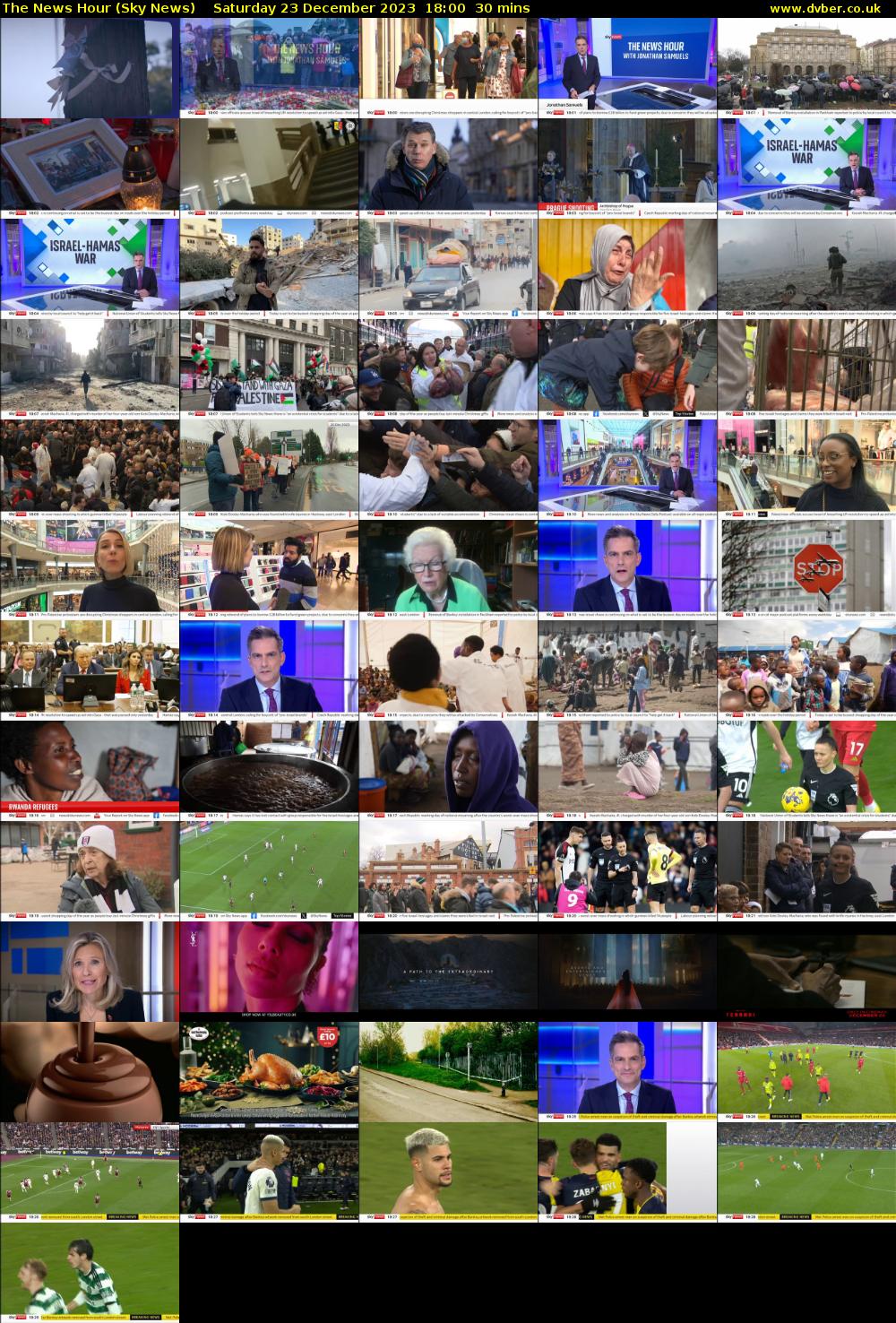 The News Hour (Sky News) Saturday 23 December 2023 18:00 - 18:30
