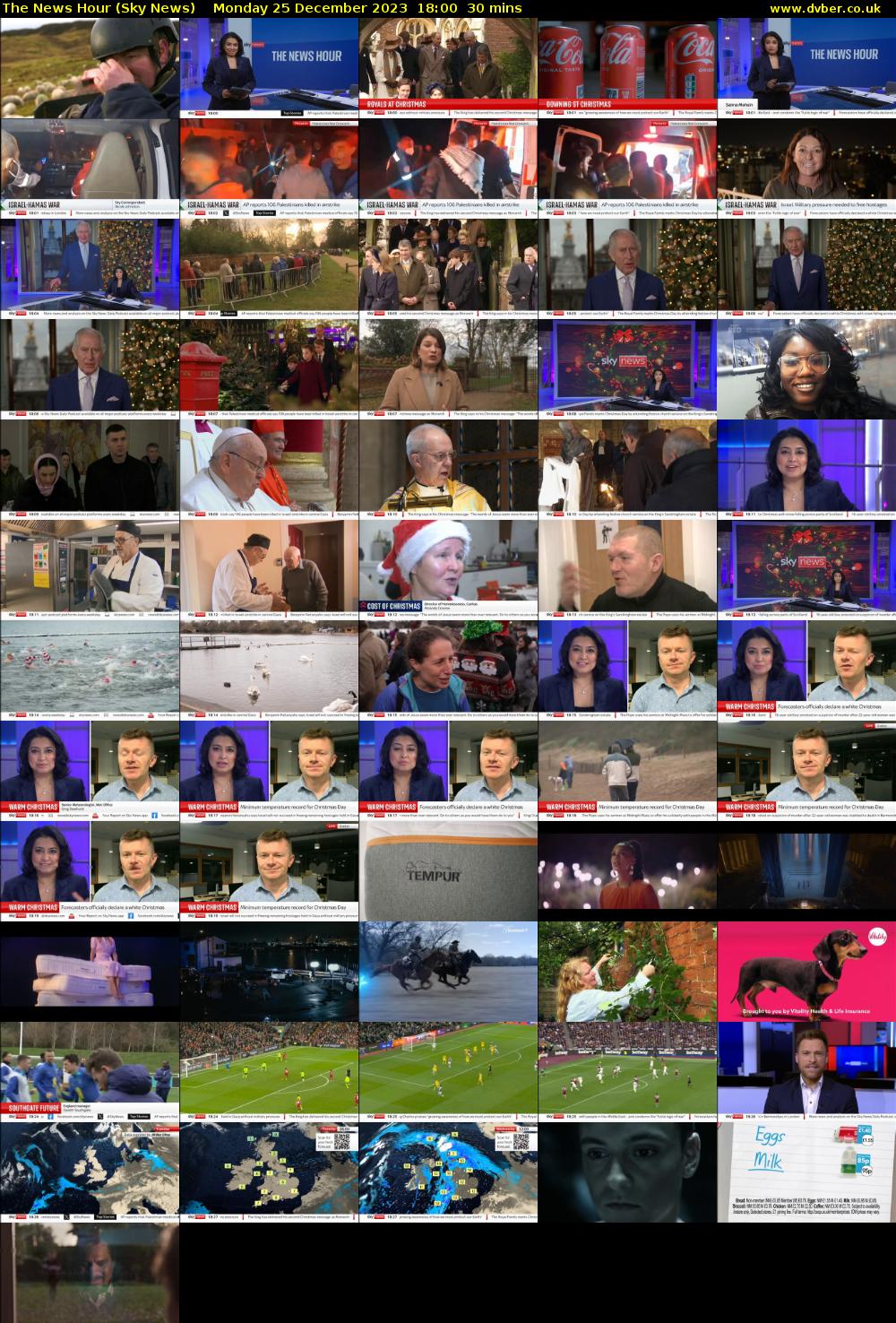 The News Hour (Sky News) Monday 25 December 2023 18:00 - 18:30