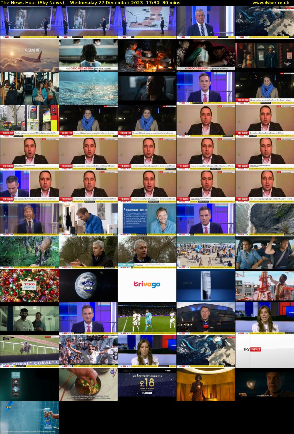 The News Hour (Sky News) Wednesday 27 December 2023 17:30 - 18:00