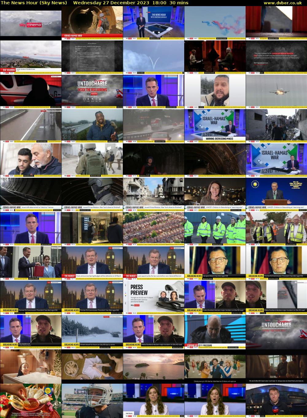 The News Hour (Sky News) Wednesday 27 December 2023 18:00 - 18:30