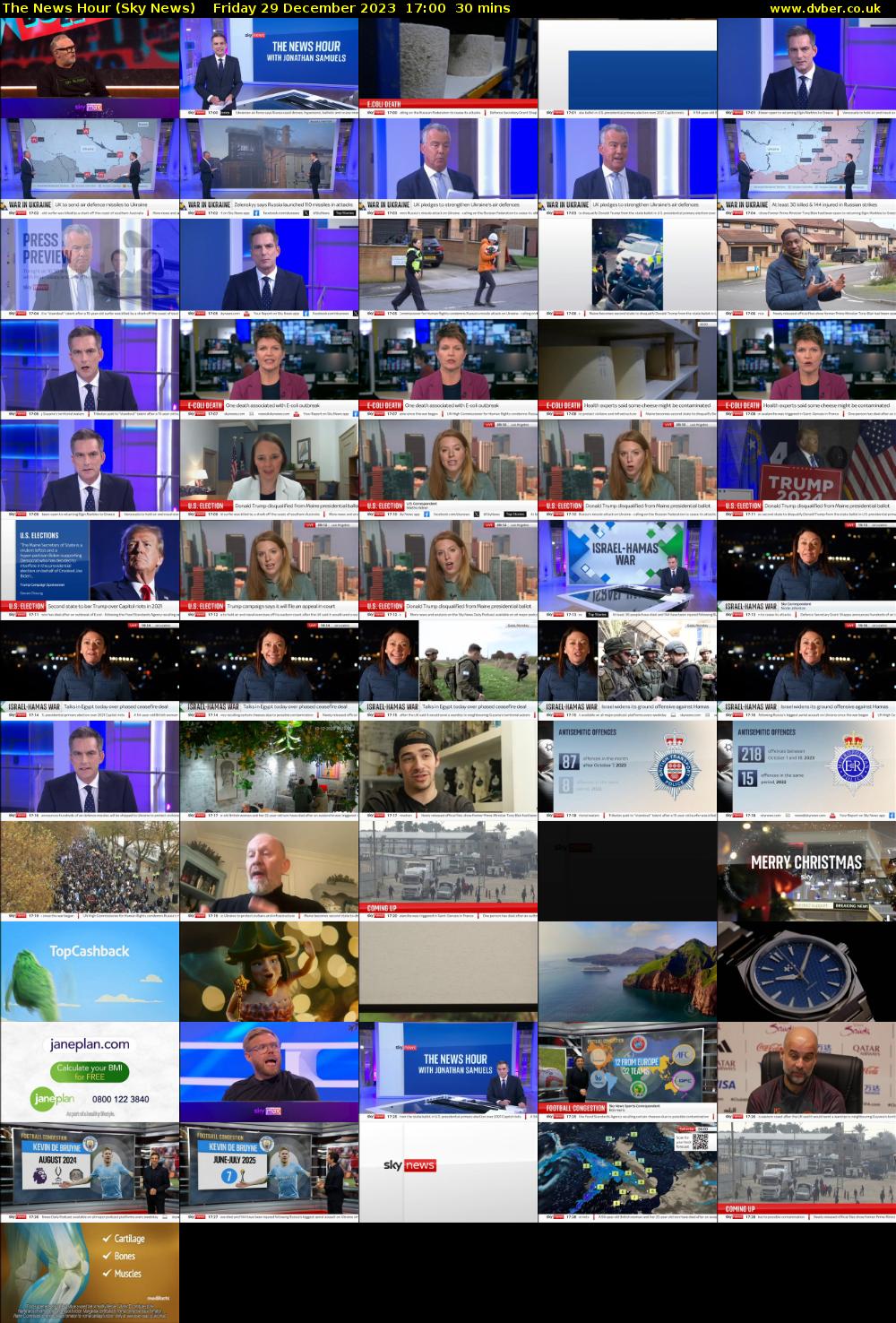 The News Hour (Sky News) Friday 29 December 2023 17:00 - 17:30