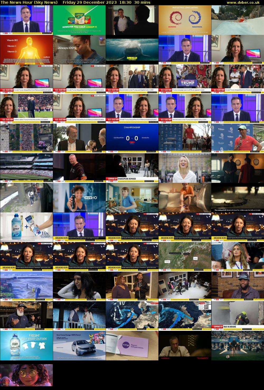 The News Hour (Sky News) Friday 29 December 2023 18:30 - 19:00