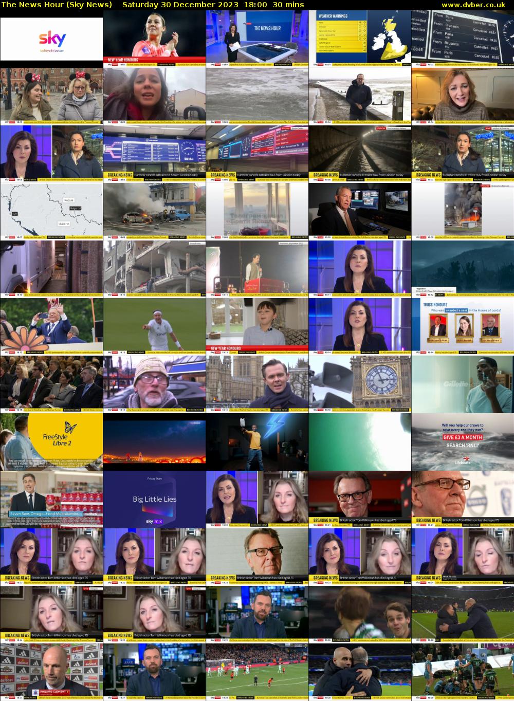 The News Hour (Sky News) Saturday 30 December 2023 18:00 - 18:30