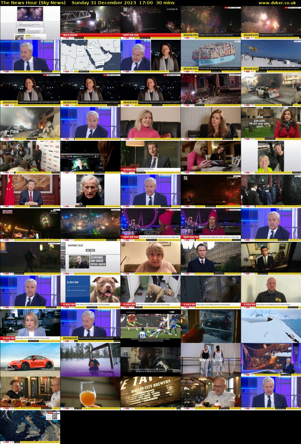 The News Hour (Sky News) Sunday 31 December 2023 17:00 - 17:30