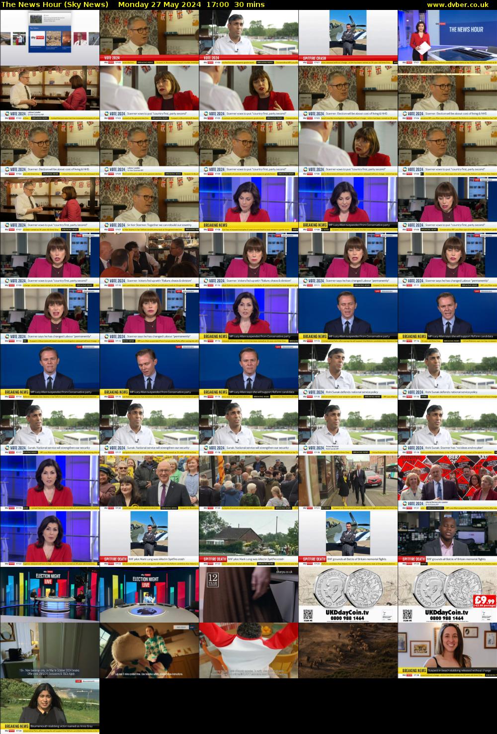 The News Hour (Sky News) Monday 27 May 2024 17:00 - 17:30
